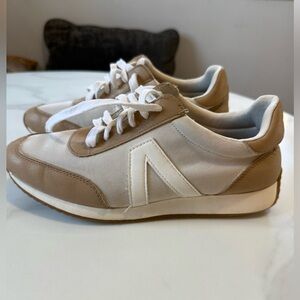 MIA Tan and White Women's Sneakers